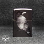 فندک زیپو اصل مدل Double Exposed Raven-29407