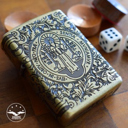 فندک زیپو اصل مدل 29719 ARMOR ST BENEDICT