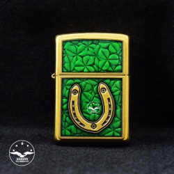 فندک زیپو اصل مدل Horseshoe & Clover-29243