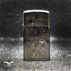 فندک زیپو اصل مدل Slim Flower-24816