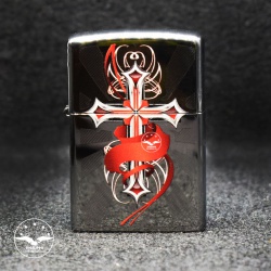 فندک زیپو اصل مدل Cross With Wings-28626