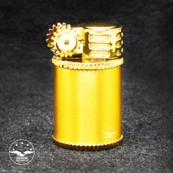 فندک استیل طلایی