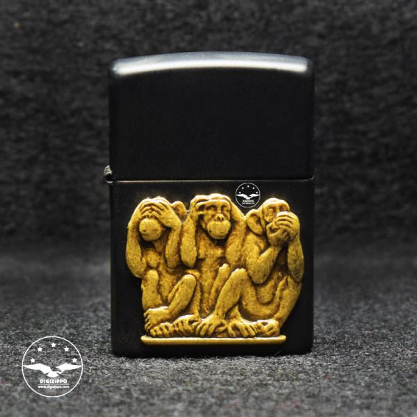 فندک زیپو اصل مدل Three Monkeys-28408