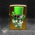 فندک زیپو اصل مدل IRISH Skull Design-4S121