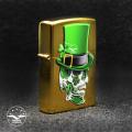 فندک زیپو اصل مدل IRISH Skull Design-4S121